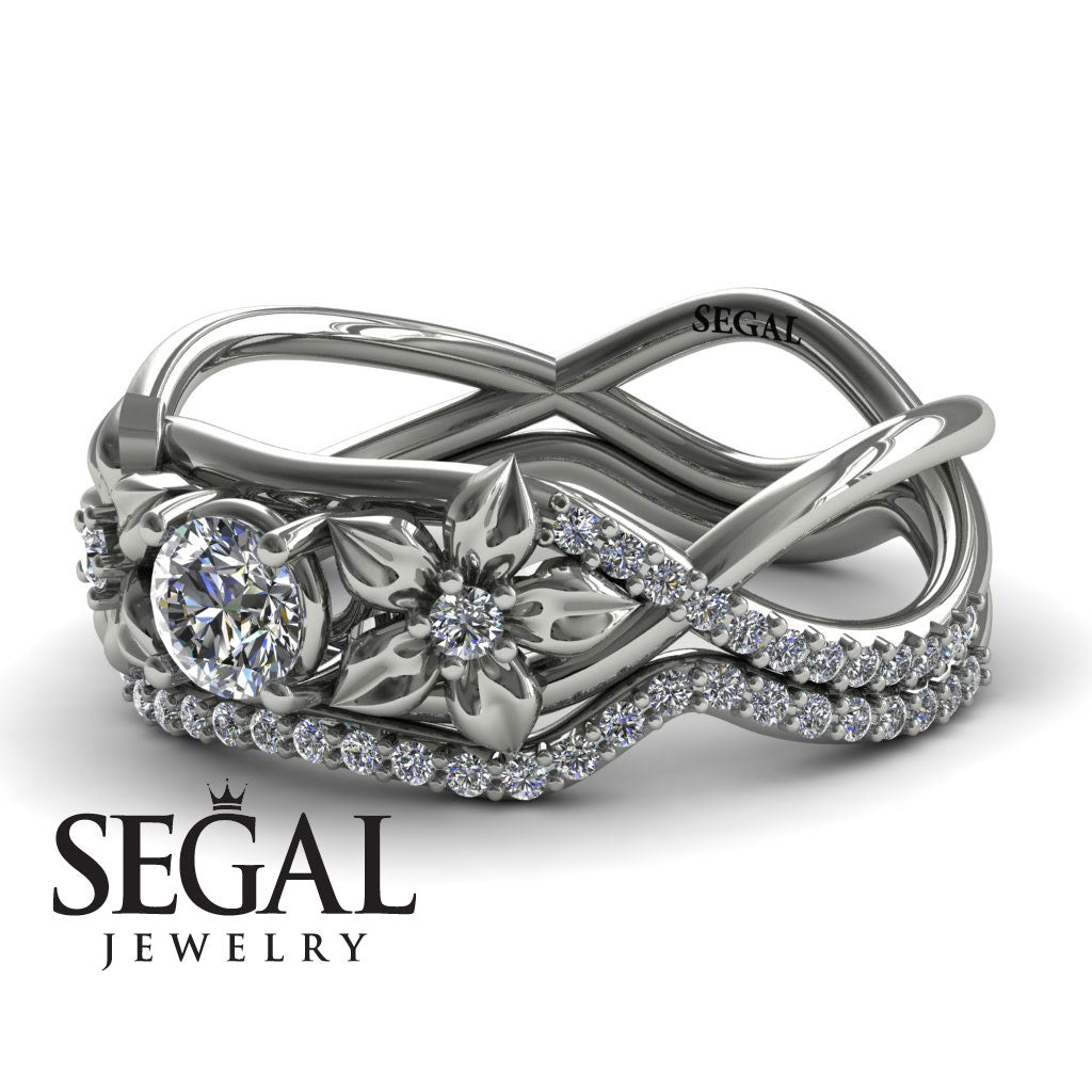 The Swift Flowers Bridal Set Diamond Ring- Charlie no. 3